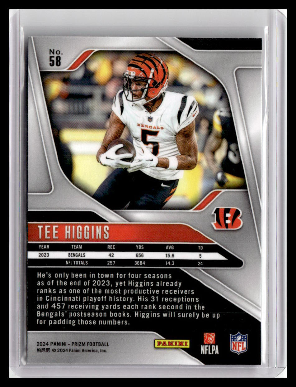 2024 Panini Prizm #58 Tee Higgins