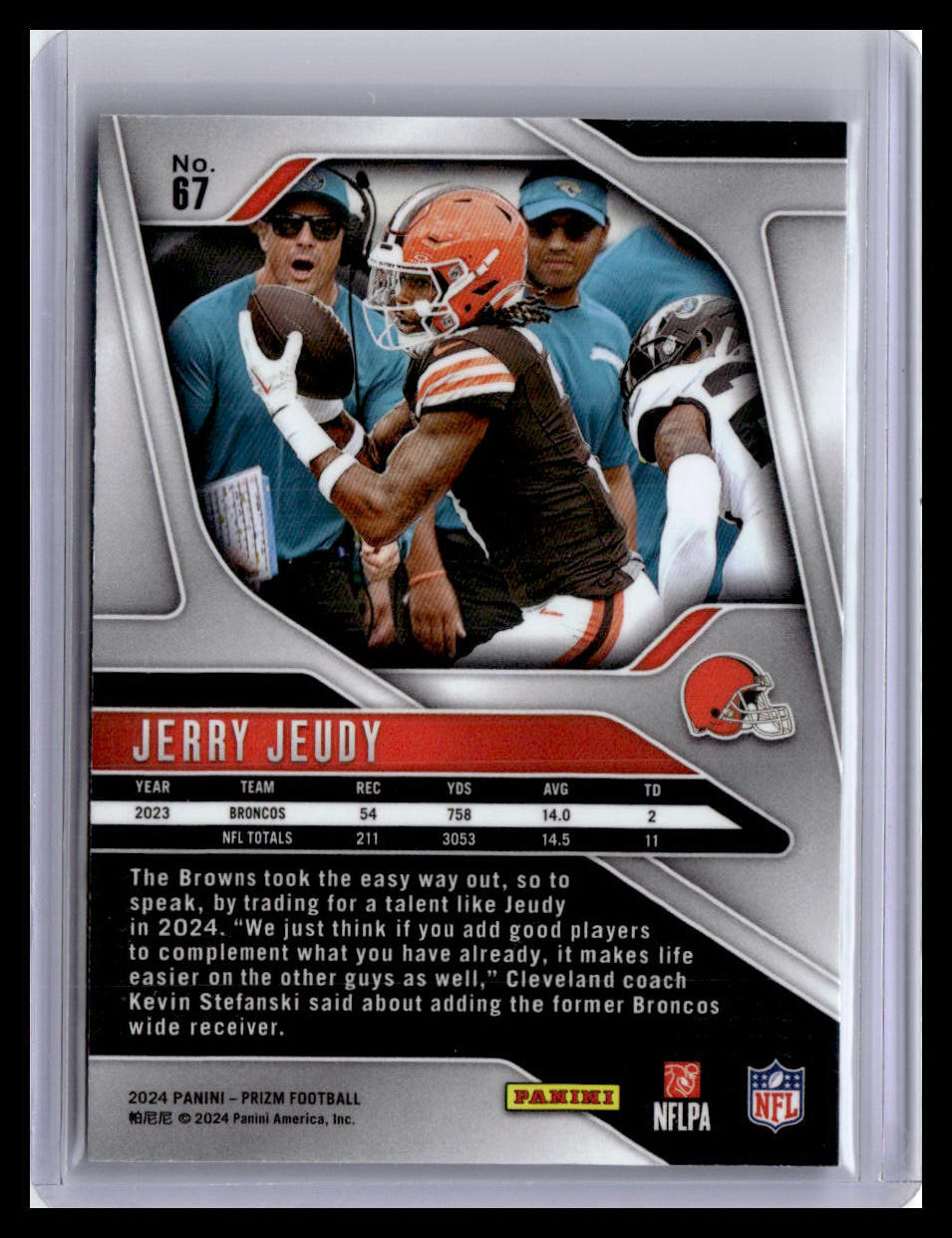 2024 Panini Prizm #67 Jerry Jeudy