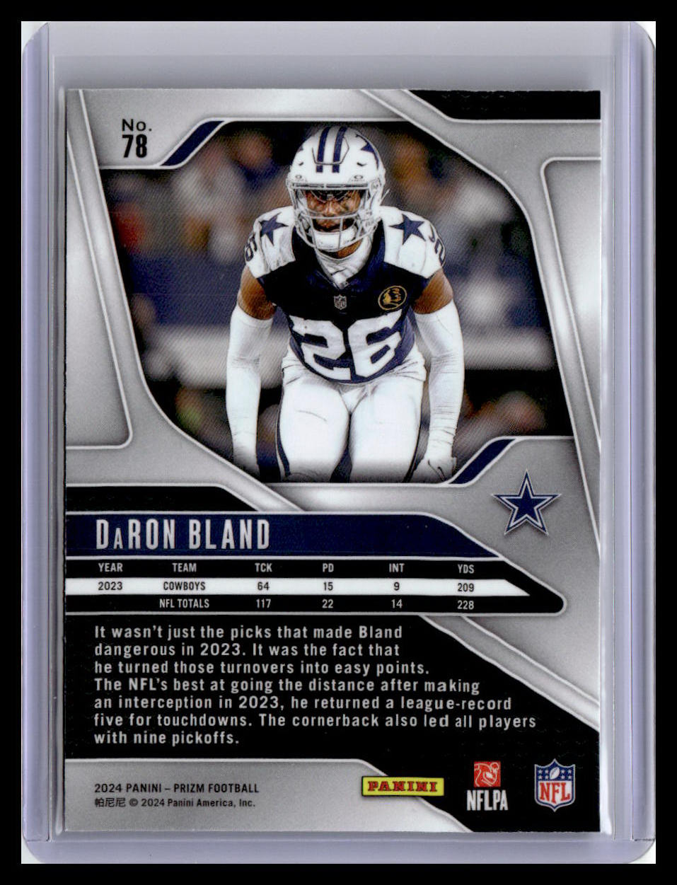 2024 Panini Prizm #78 DaRon Bland Pandora #/400