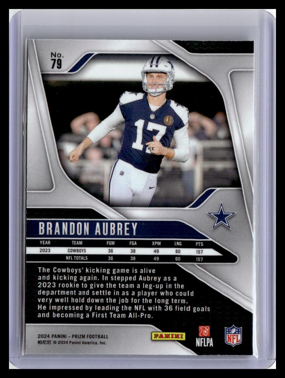 2024 Panini Prizm #79 Brandon Aubrey Pandora #/400