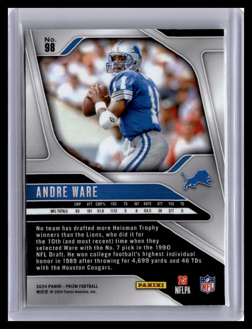 2024 Panini Prizm #98 Andre Ware