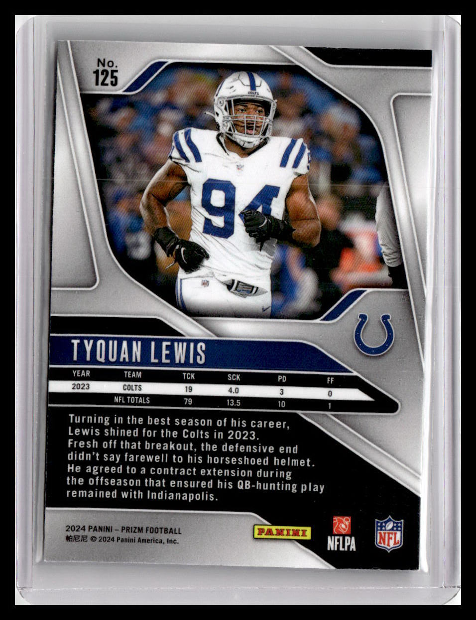 2024 Panini Prizm #125 Tyquan Lewis