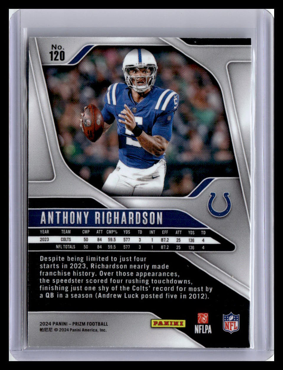 2024 Panini Prizm #120 Anthony Richardson