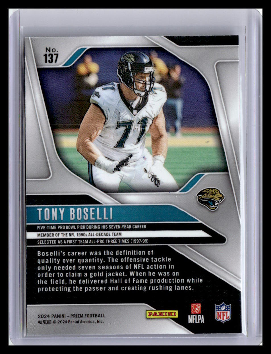 2023 Donruss Optic #85 Tony Boselli Holo