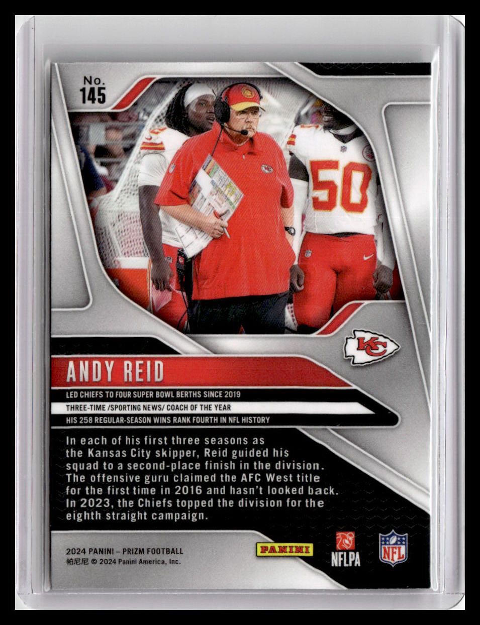 2024 Panini Prizm #145 Andy Reid