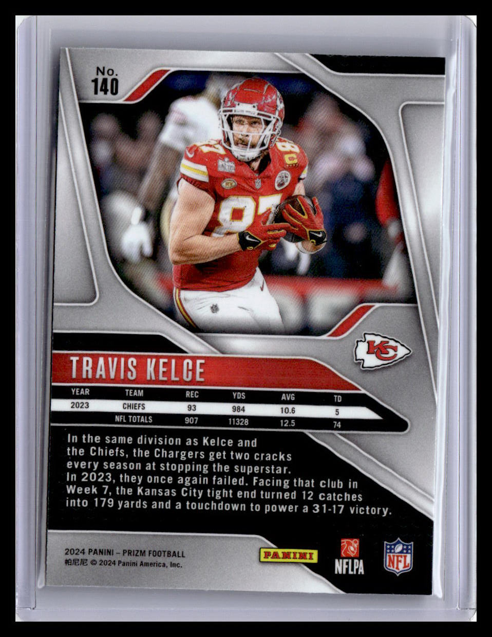 2024 Panini Prizm #140 Travis Kelce