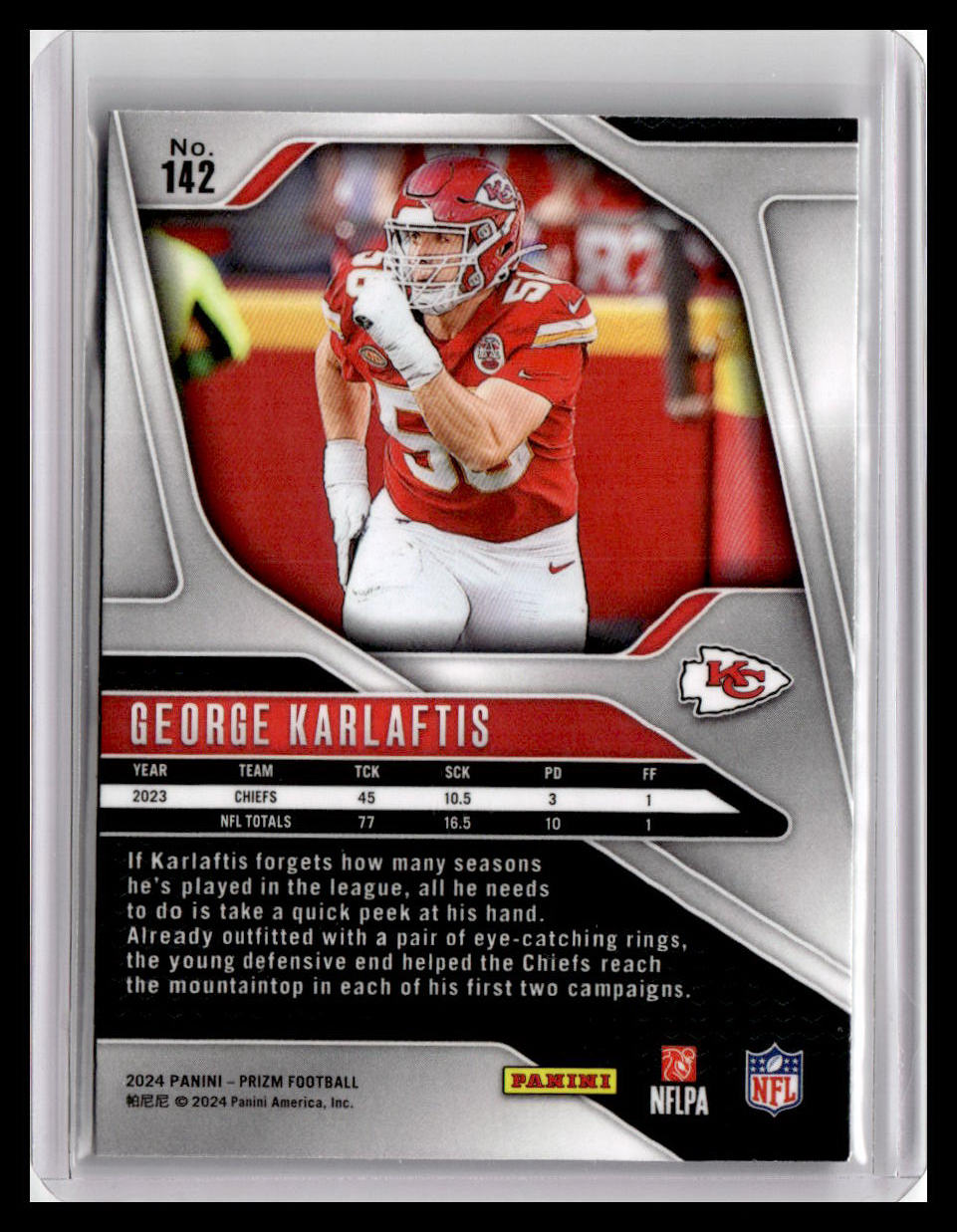 2024 Panini Prizm #142 George Karlaftis