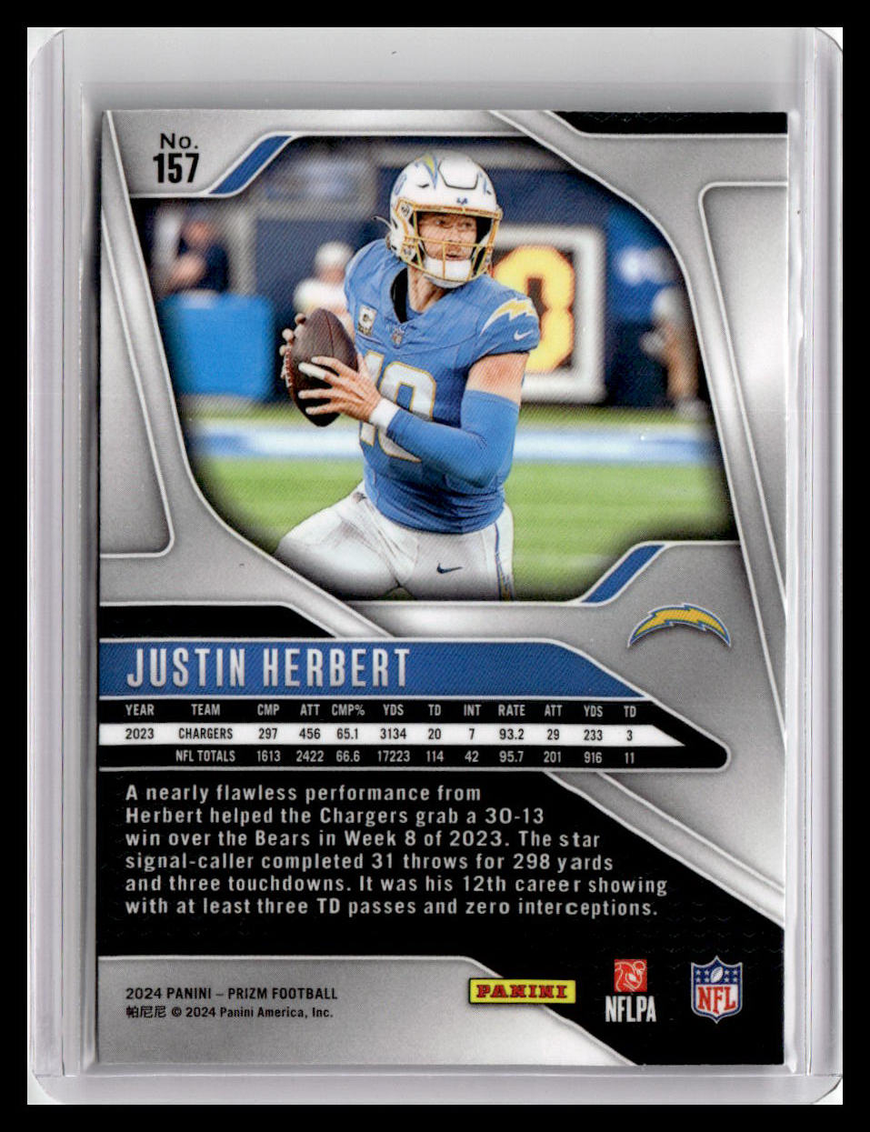 2024 Panini Prizm #157 Justin Herbert