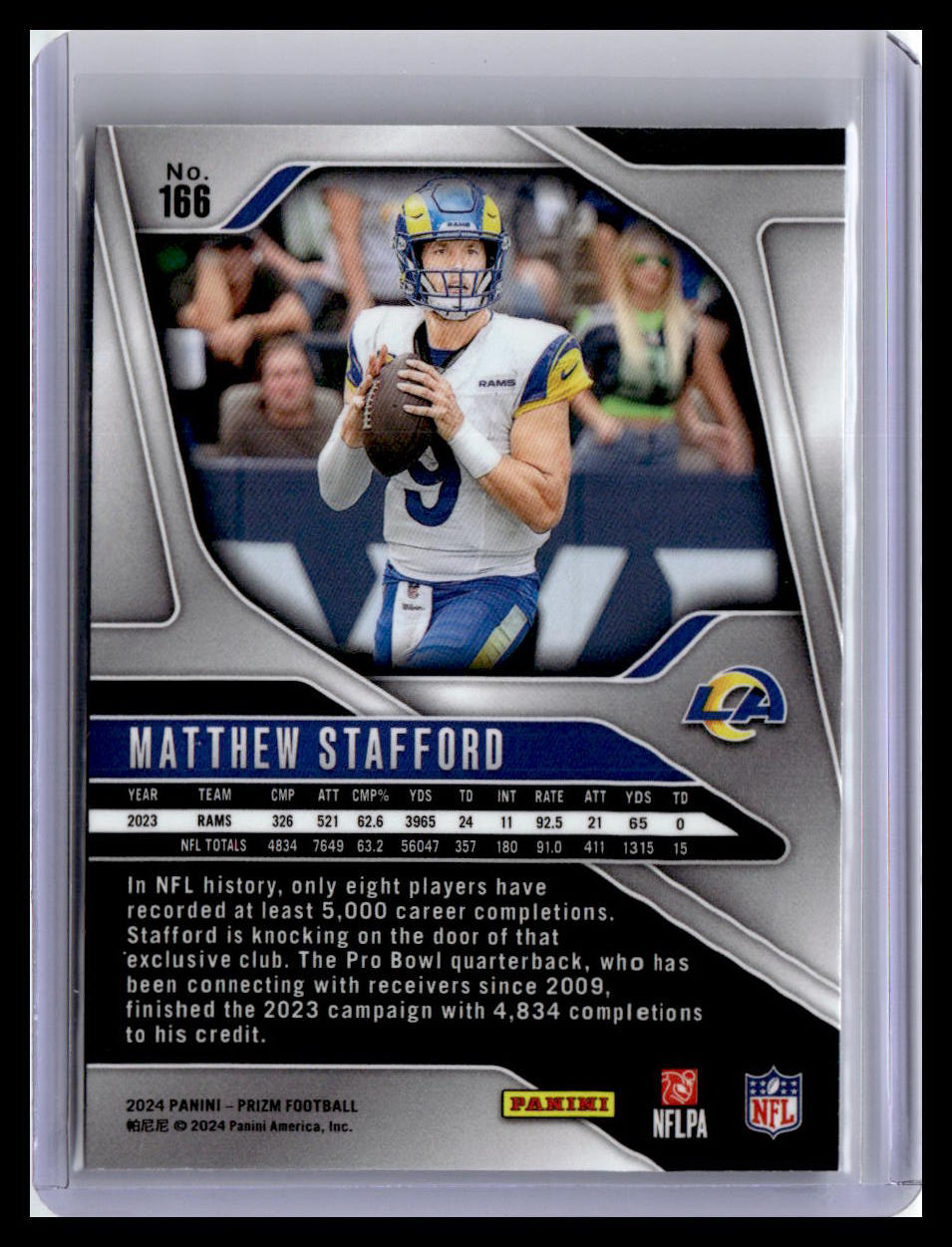 2024 Panini Prizm #166 Matthew Stafford