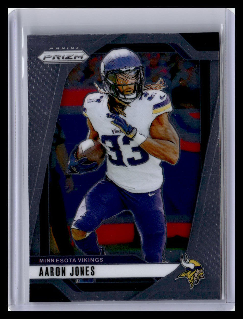 2024 Panini Prizm #186 Aaron Jones Navy Camo #/25