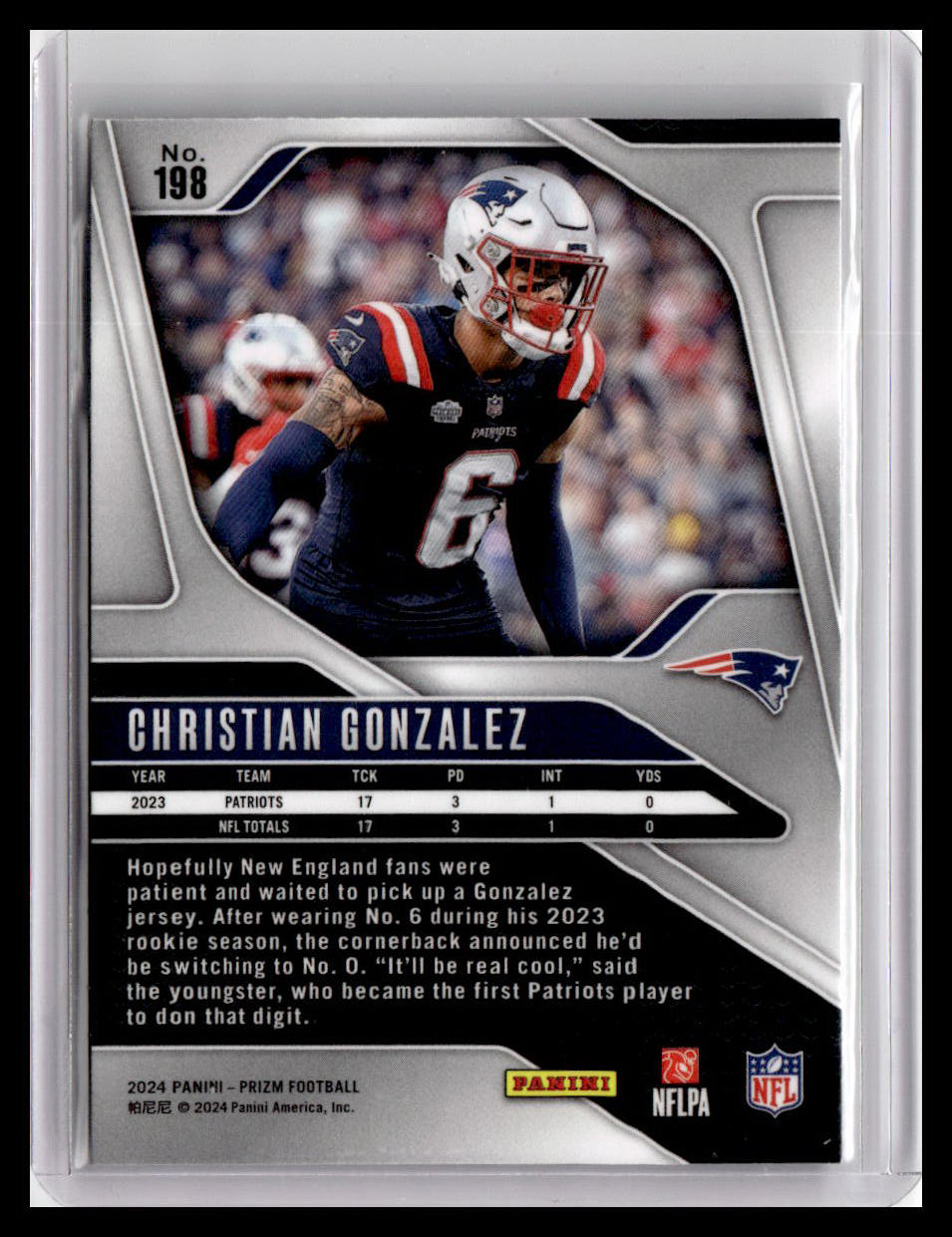 2024 Panini Prizm #198 Christian Gonzalez