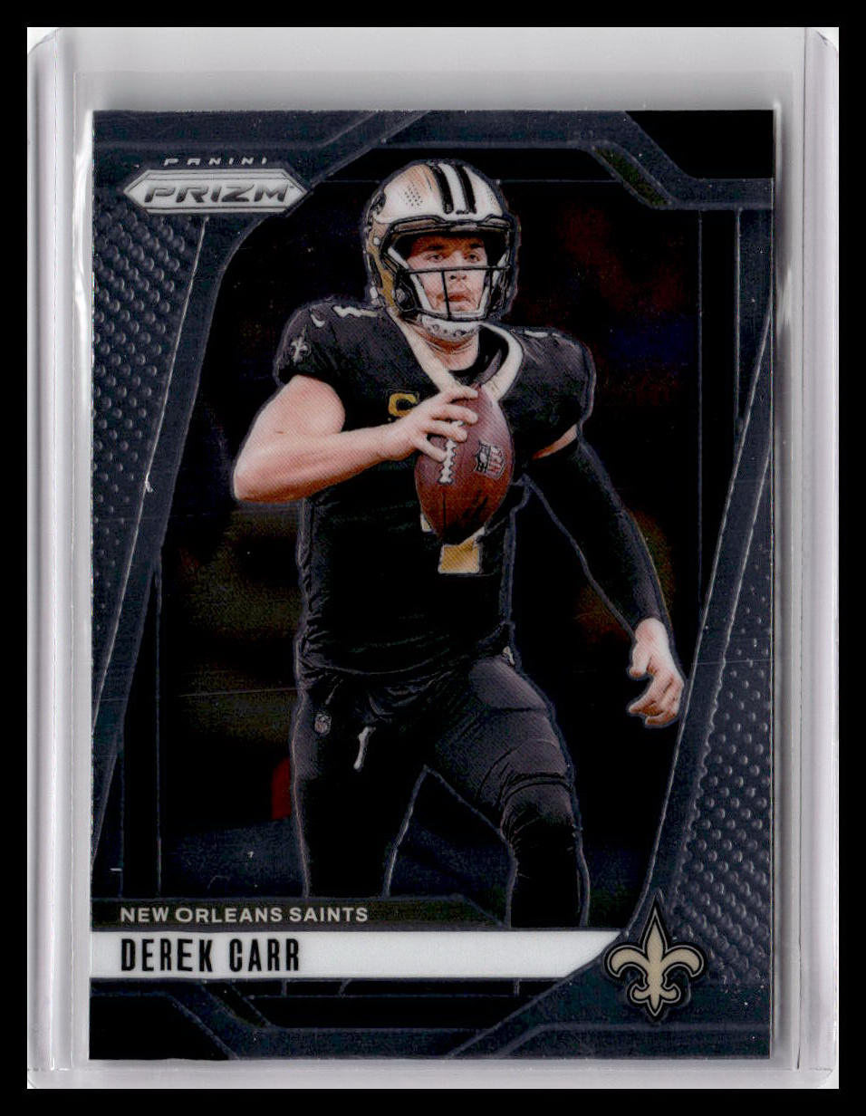 2024 Panini Prizm #203 Derek Carr Neon Green Pulsar