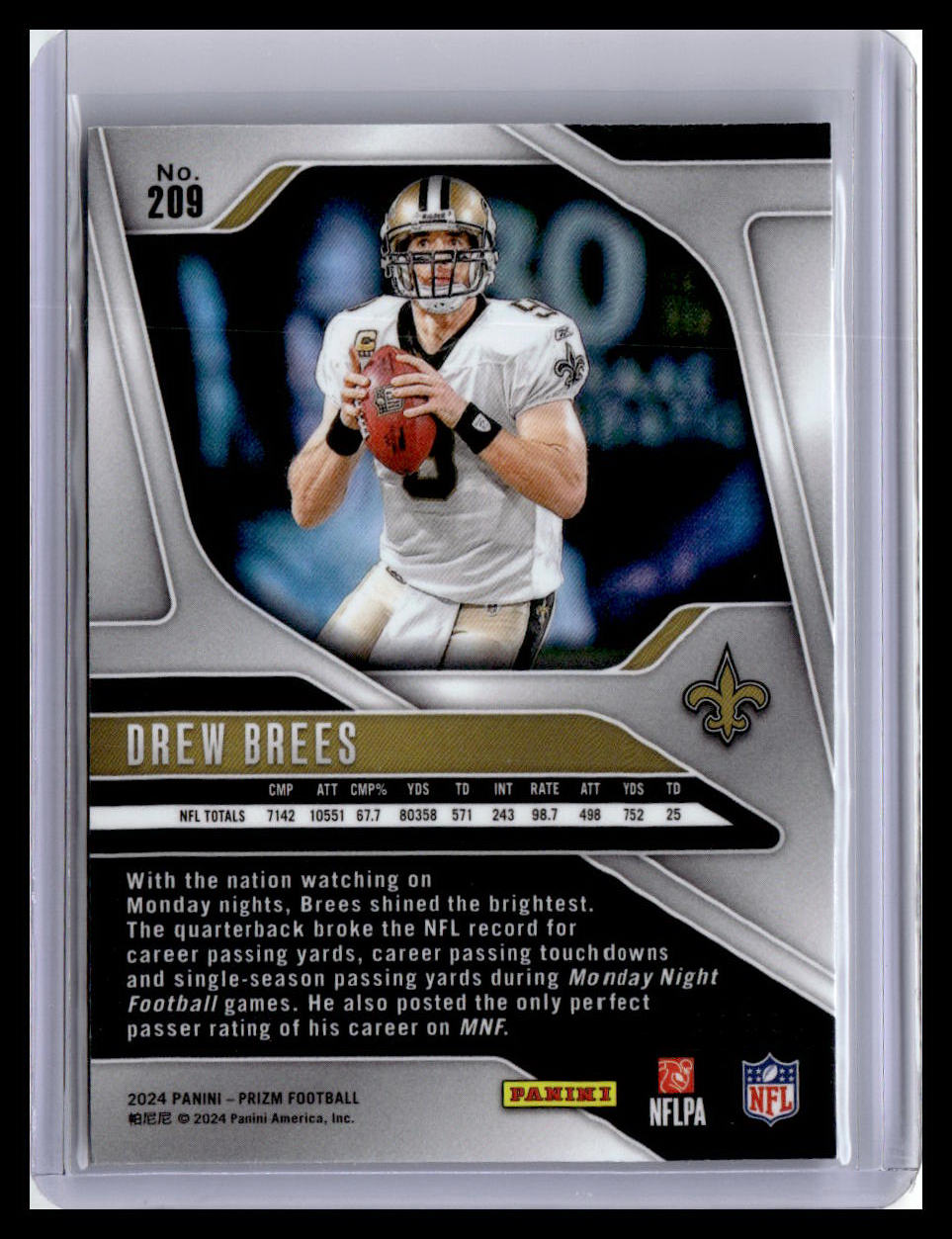 2024 Panini Prizm #209 Drew Brees