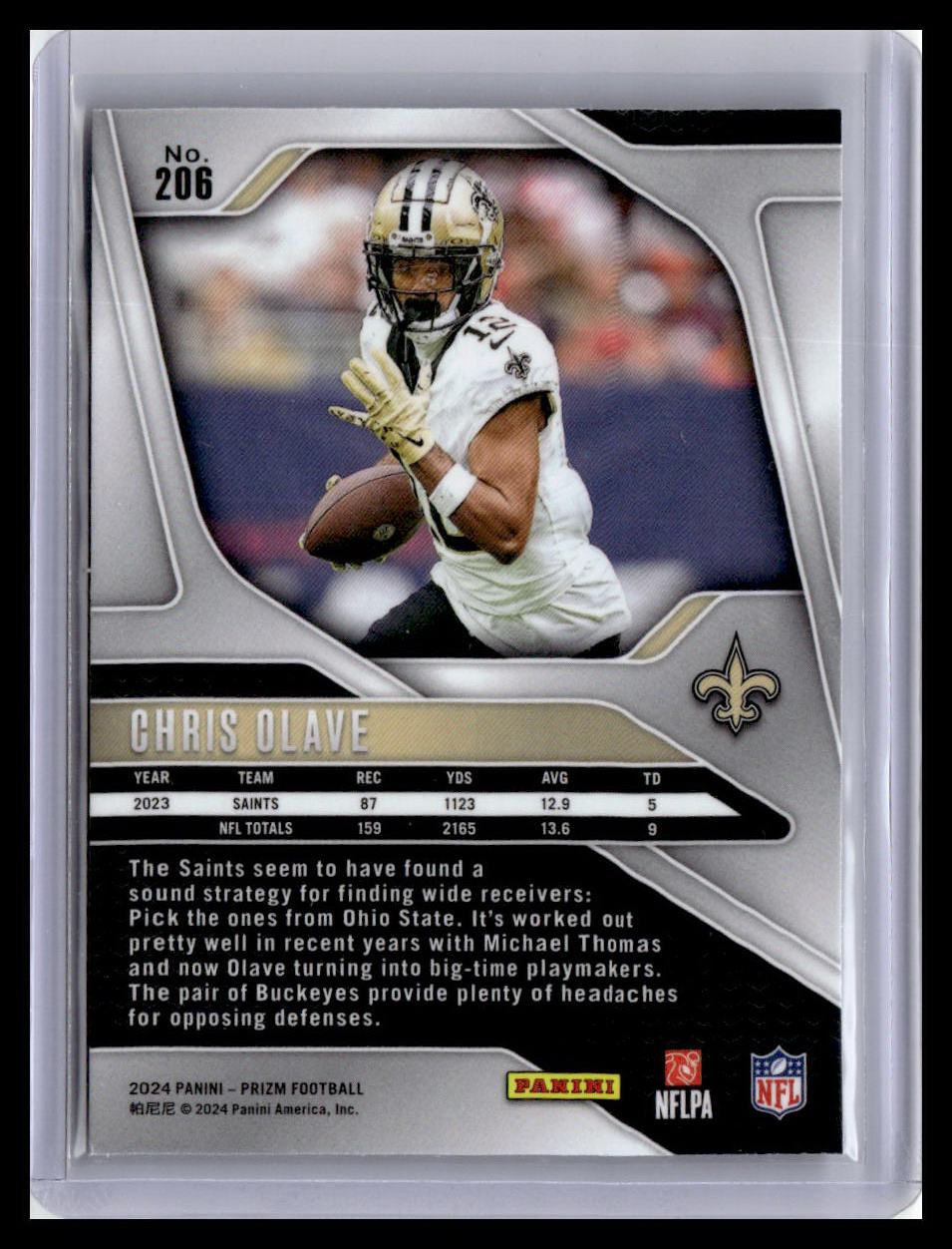 2024 Panini Prizm #206 Chris Olave