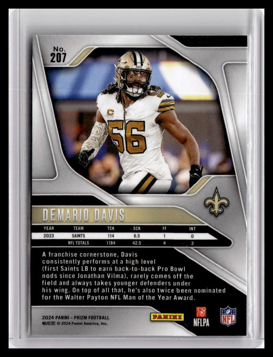 2024 Panini Prizm #207 Demario Davis Green Scope #/75