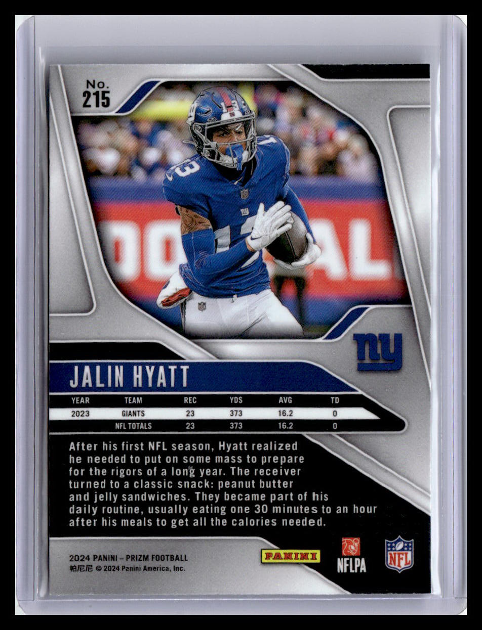 2024 Panini Prizm #215 Jalin Hyatt