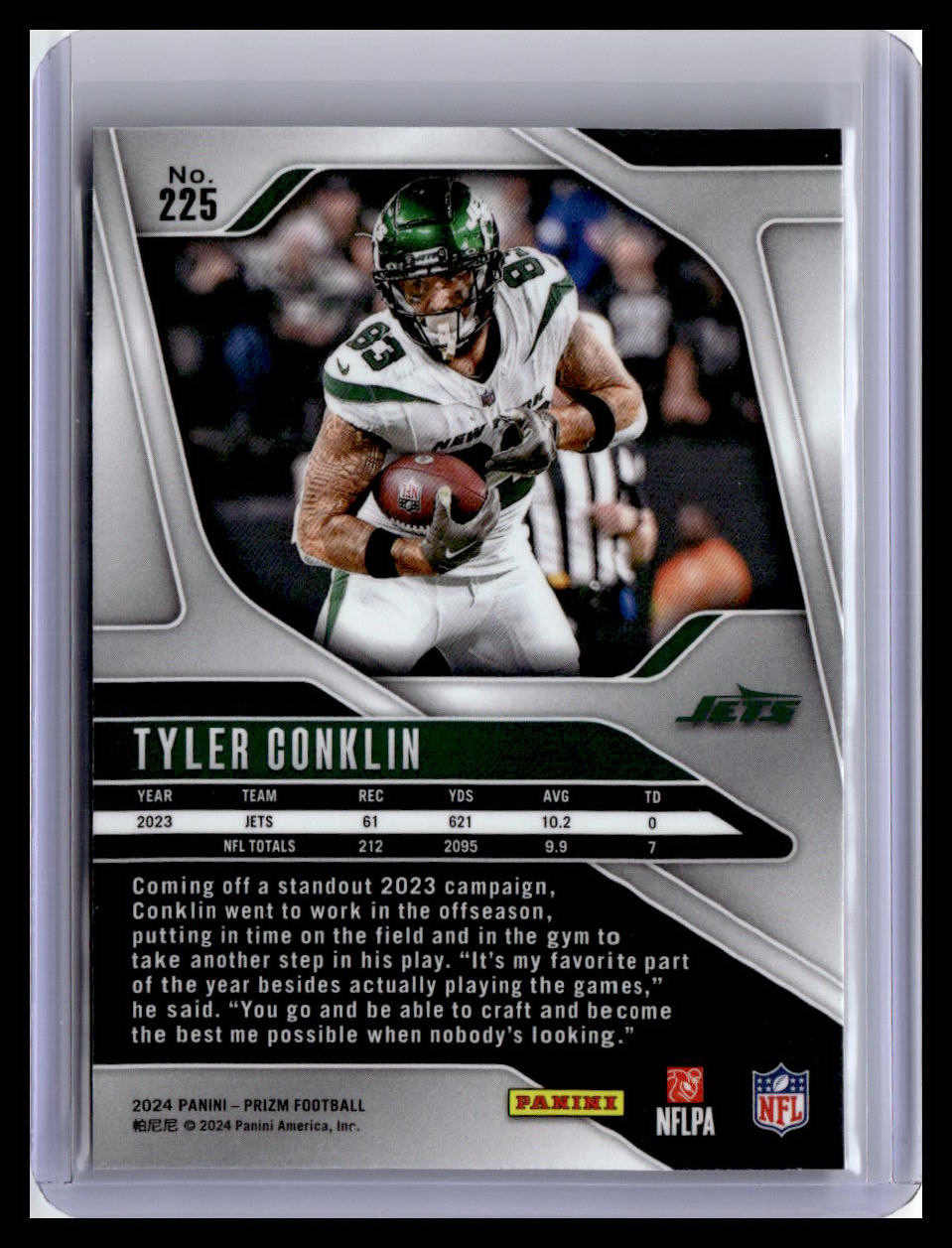 2024 Panini Prizm #225 Tyler Conklin Pandora #/400