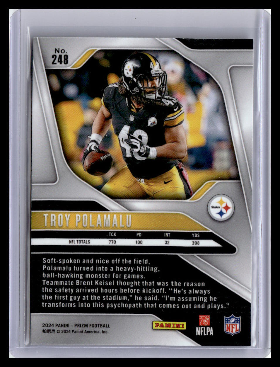 2024 Panini Prizm #248 Troy Polamalu