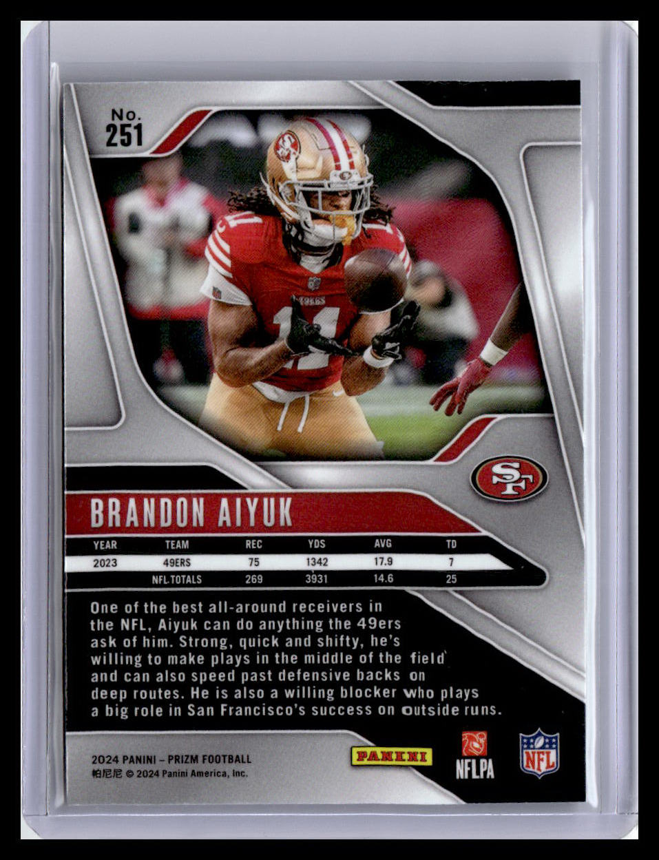 2024 Panini Prizm #251 Brandon Aiyuk