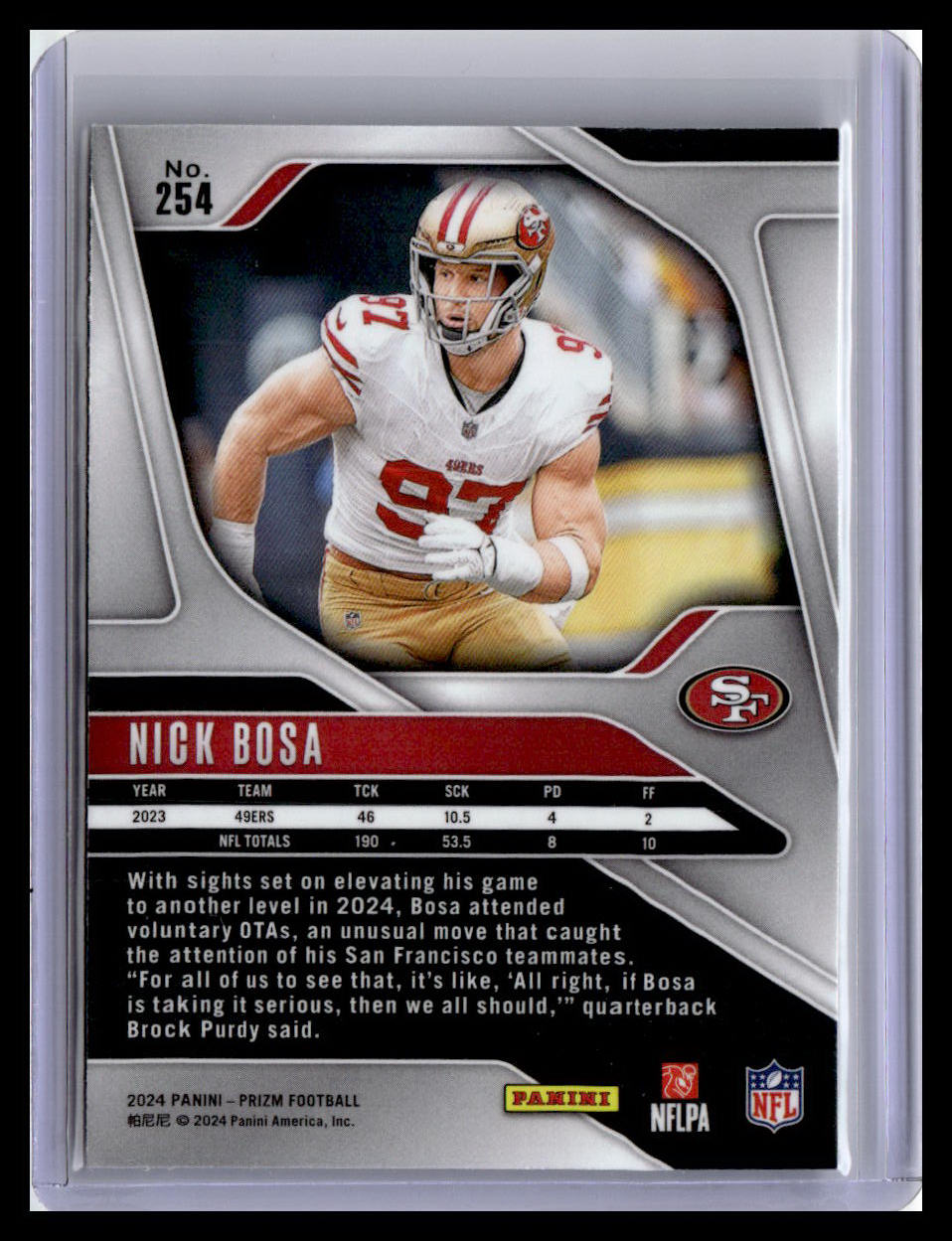 2024 Panini Prizm #254 Nick Bosa