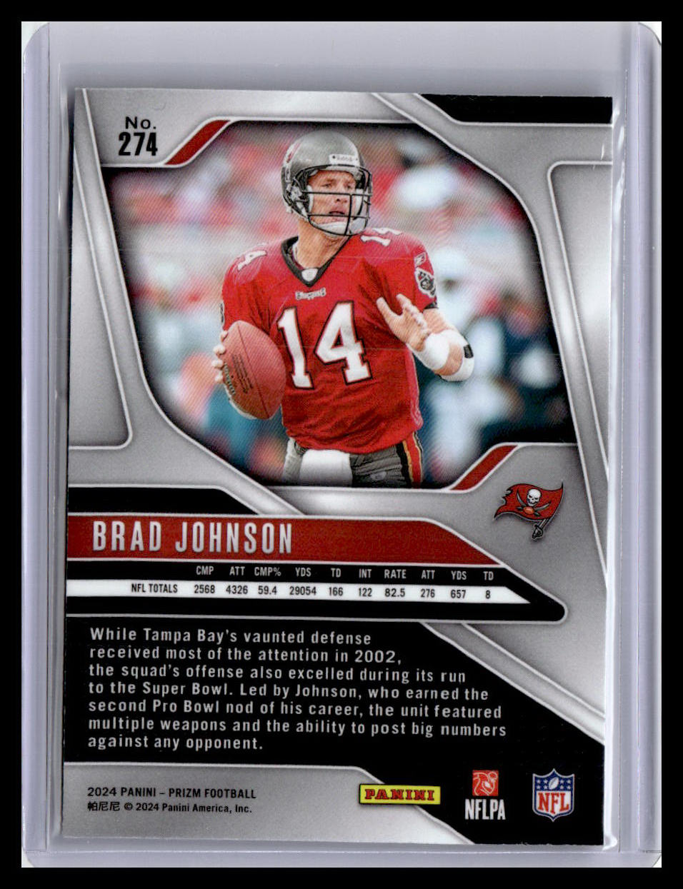 2024 Panini Prizm #274 Brad Johnson Orange #/249
