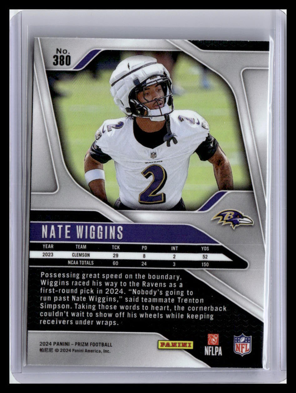 2024 Panini Prizm #380 Nate Wiggins