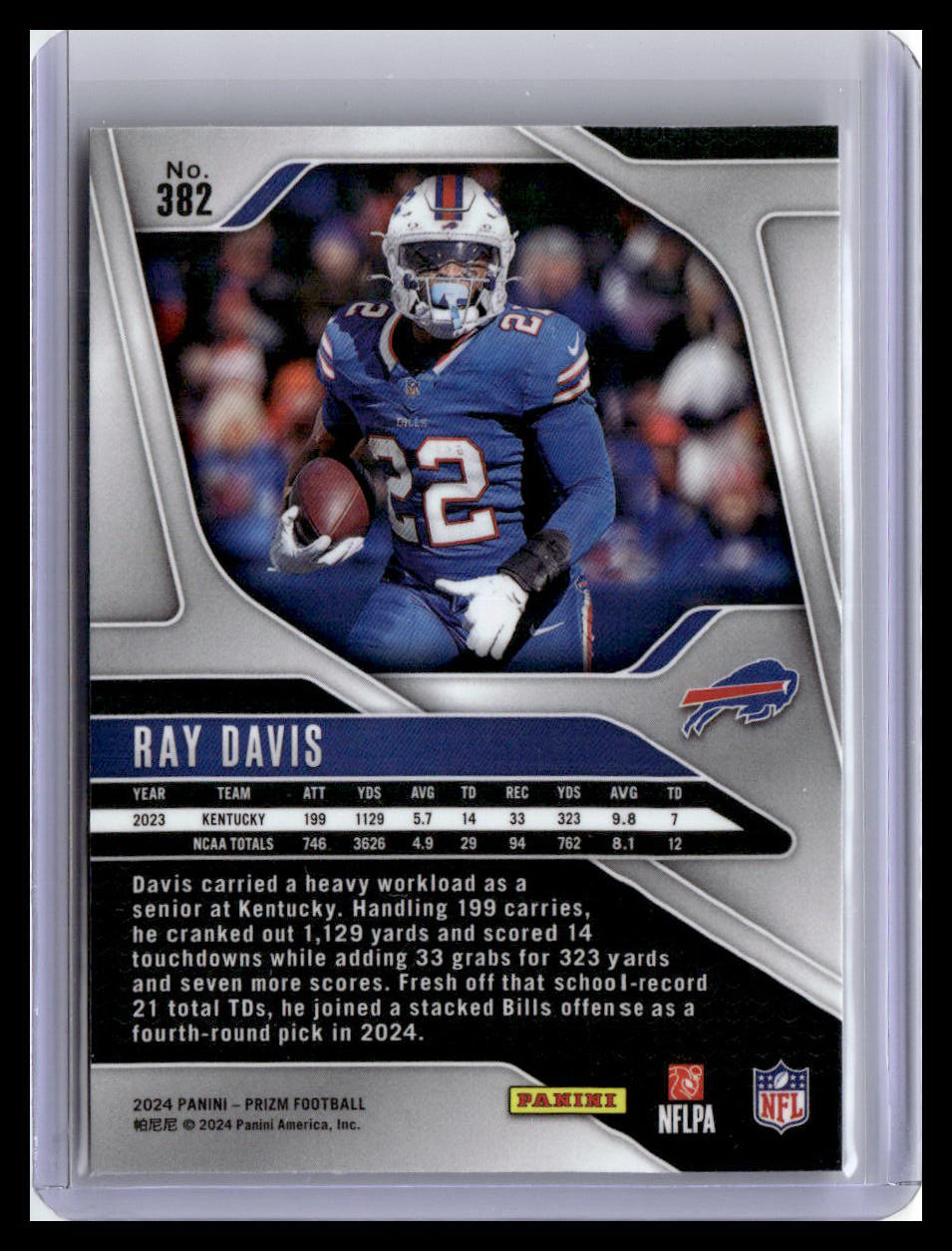2024 Panini Prizm #382 Ray Davis