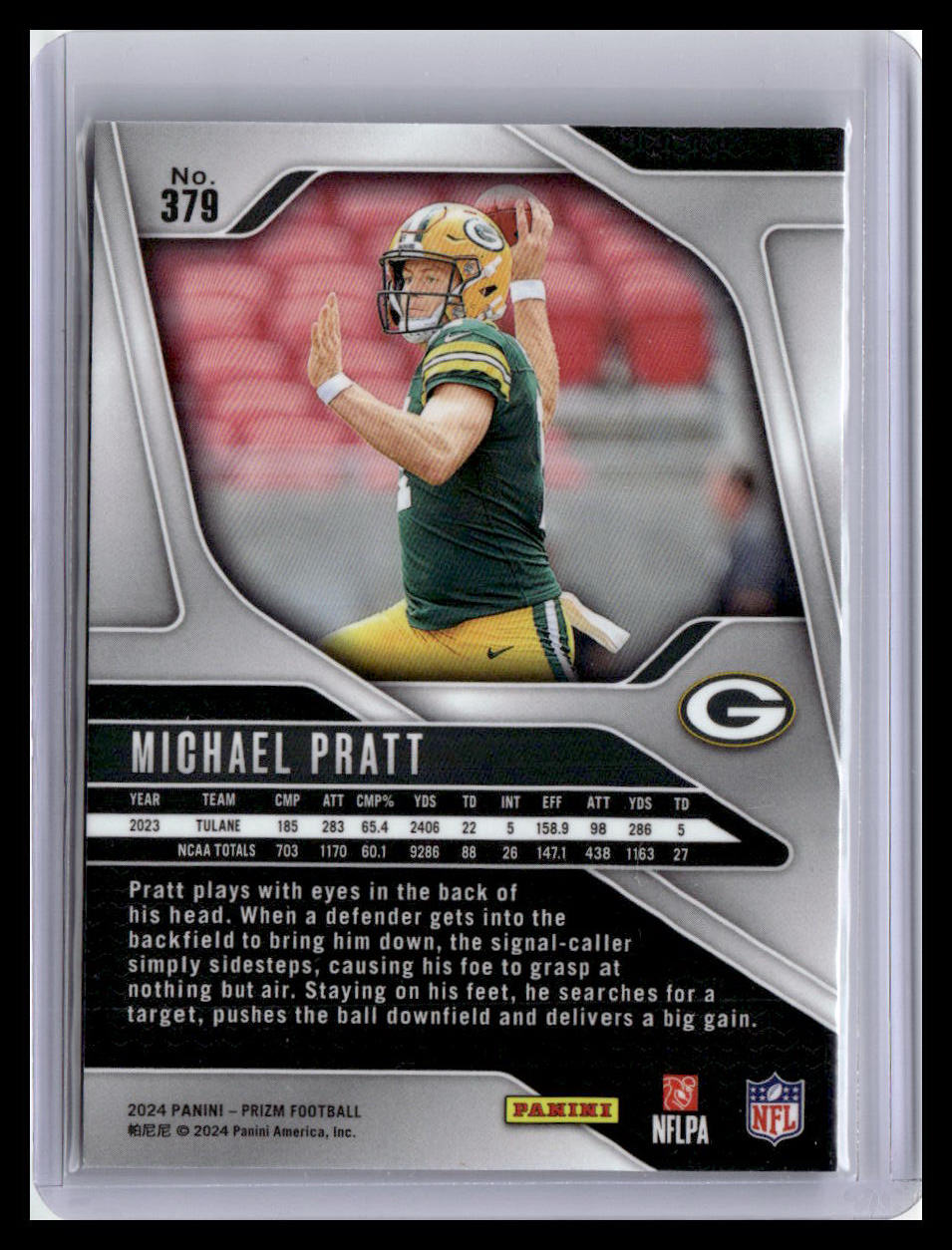 2024 Panini Prizm #379 Michael Pratt