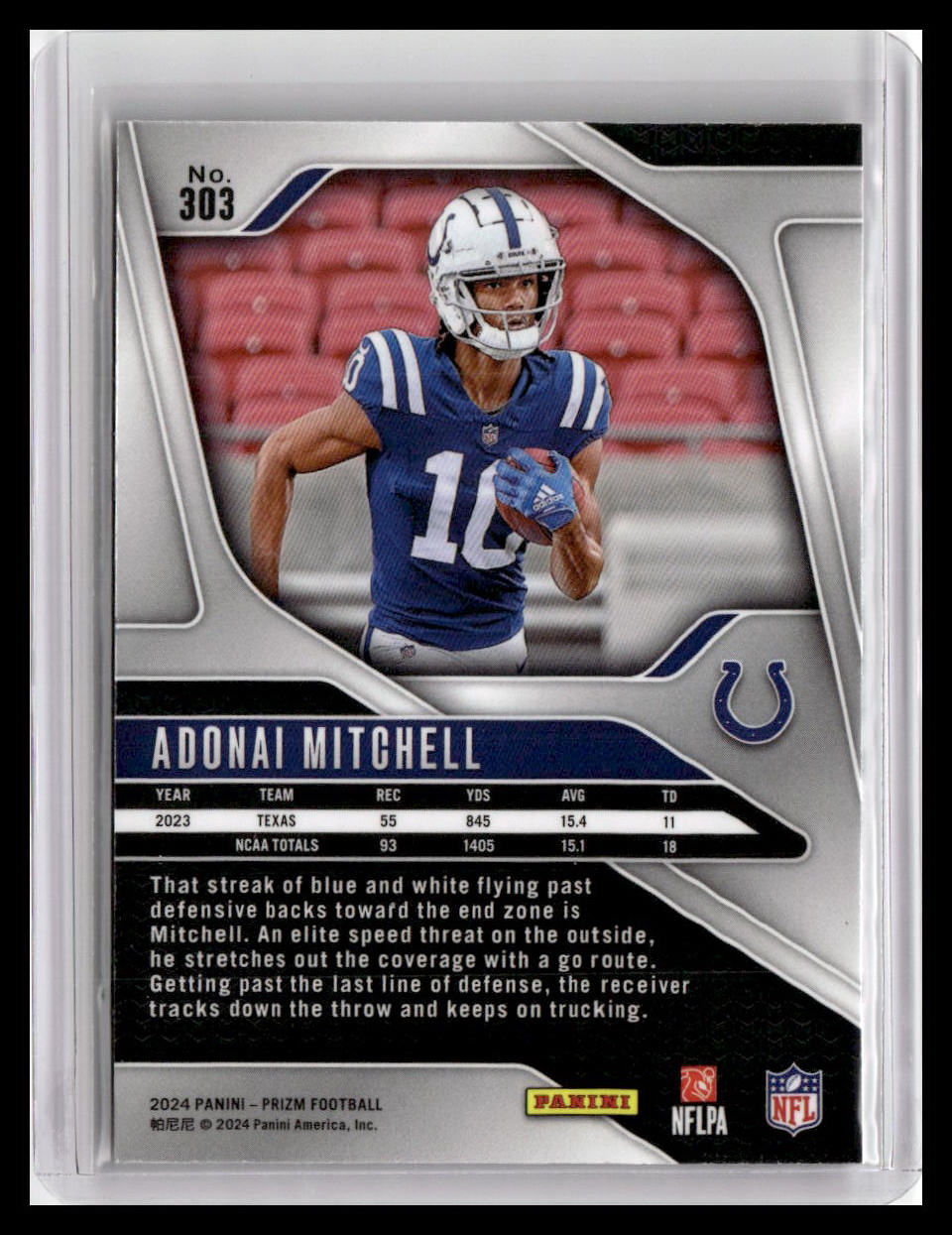 2024 Panini Prizm #303 Adonai Mitchell