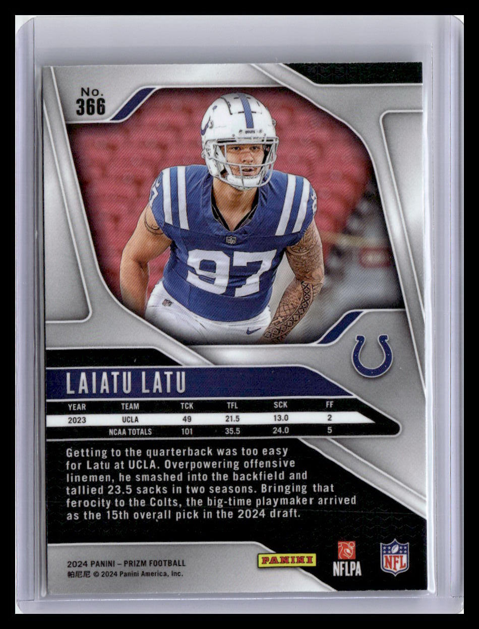2024 Panini Prizm #366 Laiatu Latu
