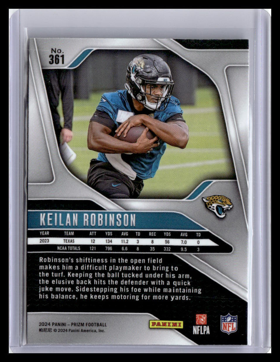 2024 Panini Prizm #361 Keilan Robinson