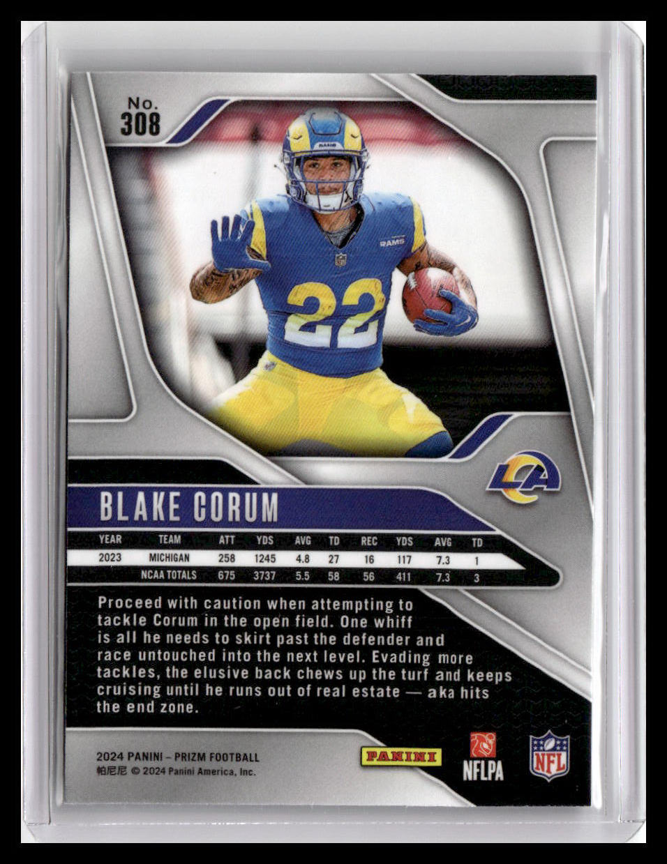 2024 Panini Prizm #308 Blake Corum