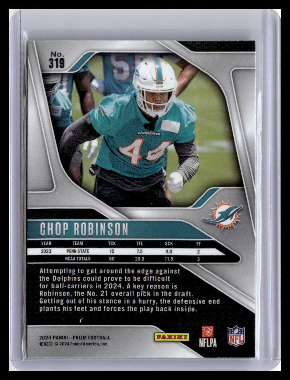 2024 Panini Prizm #319 Chop Robinson
