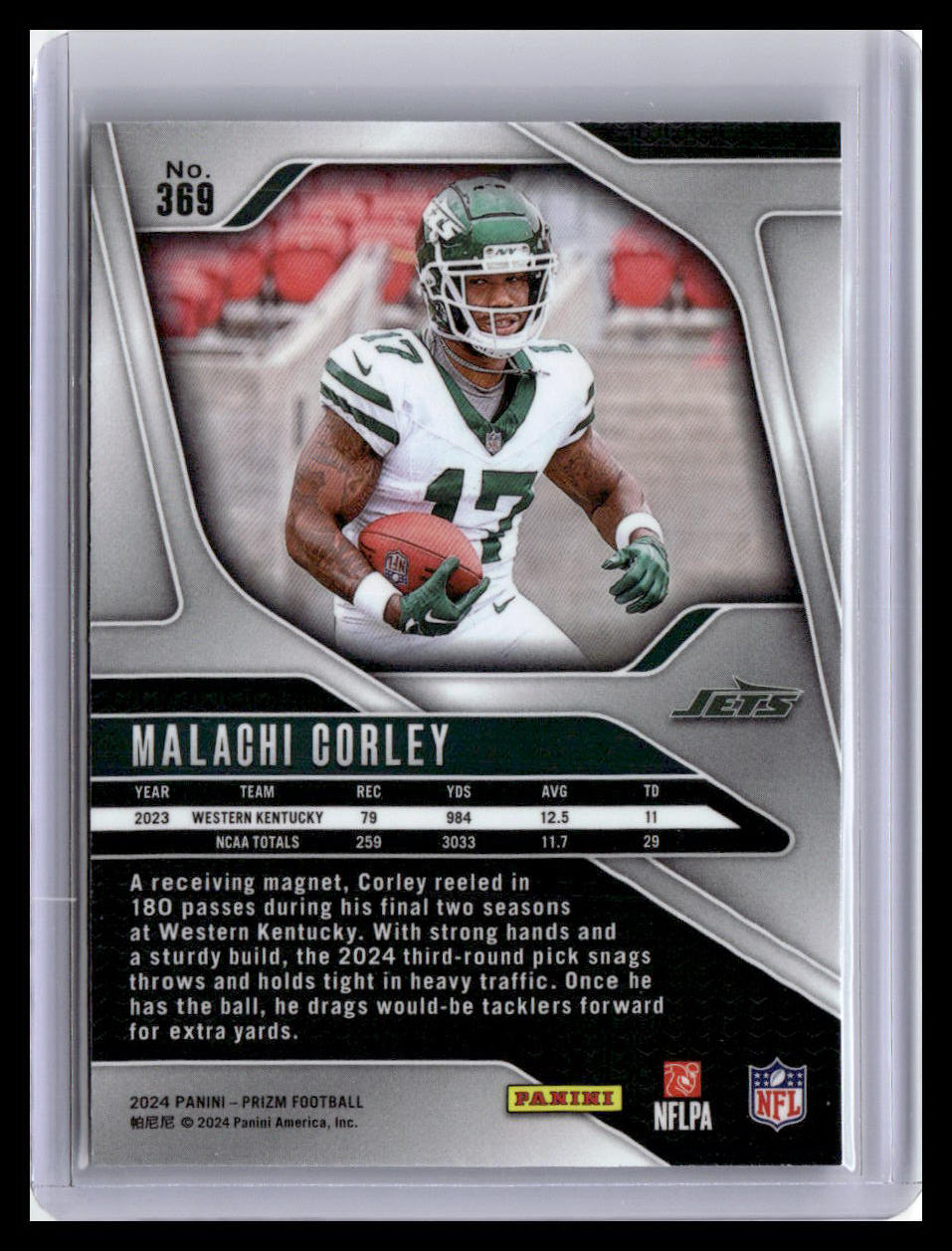 2024 Panini Prizm #369 Malachi Corley