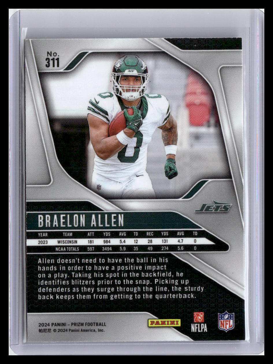 2024 Panini Prizm #311 Braelon Allen