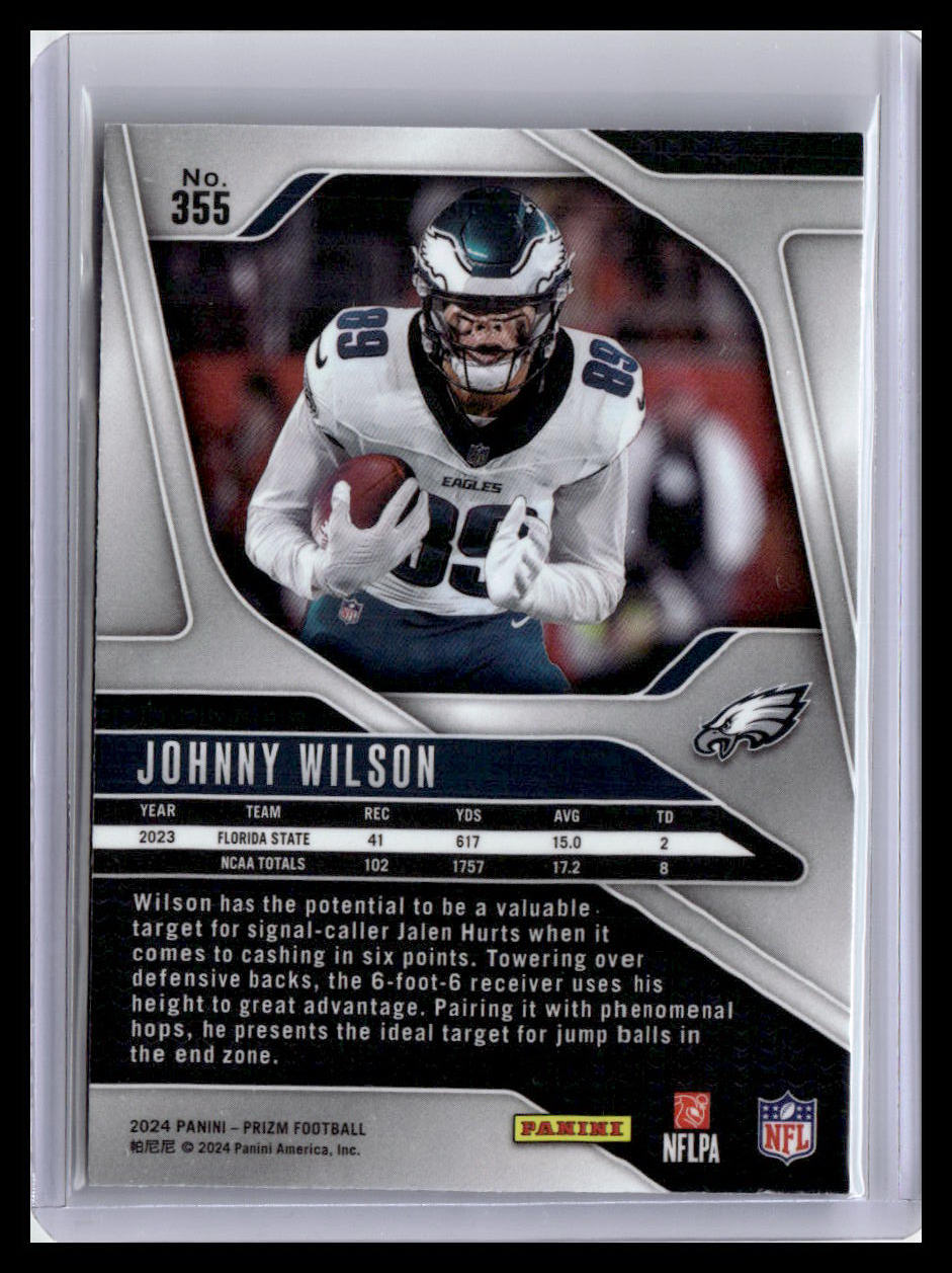 2024 Panini Prizm #355 Johnny Wilson