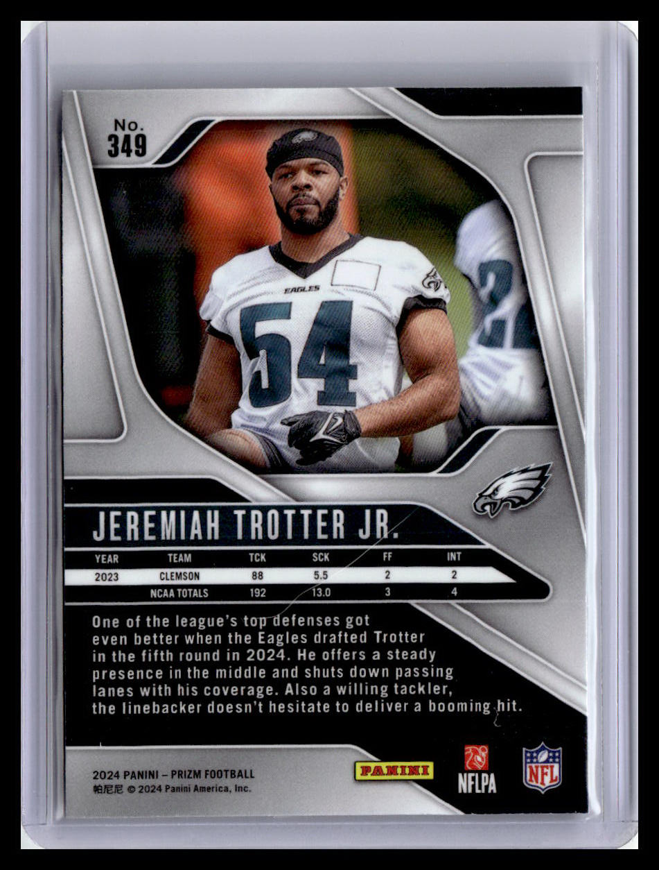 2024 Panini Prizm #349 Jeremiah Trotter Jr. Silver