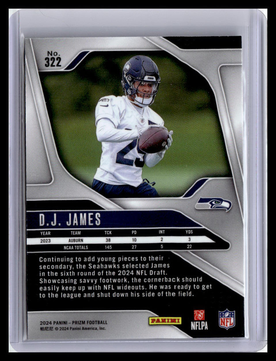 2024 Panini Prizm #322 D.J. James