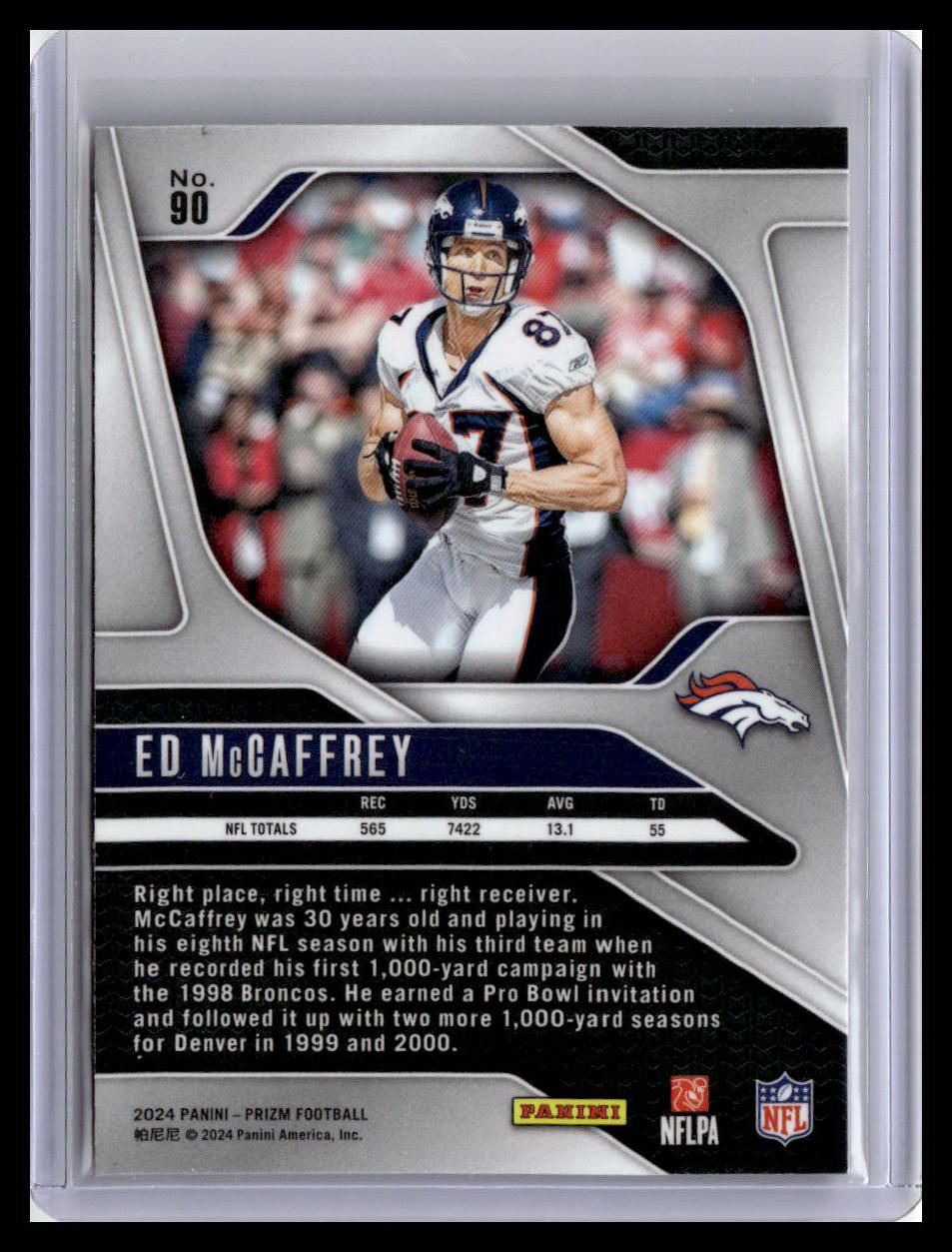 2024 Panini Prizm #90 Ed McCaffrey