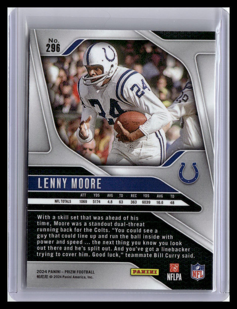 2024 Panini Prizm #296 Lenny Moore