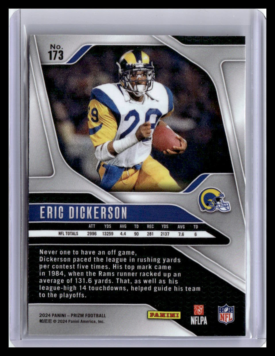 2024 Panini Prizm #173 Eric Dickerson