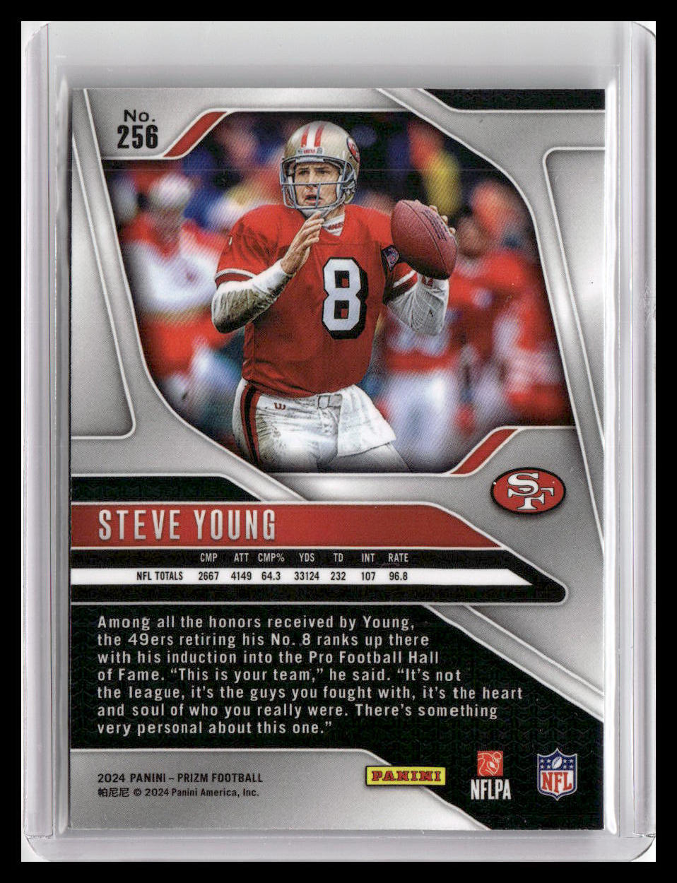 2024 Panini Prizm #256 Steve Young