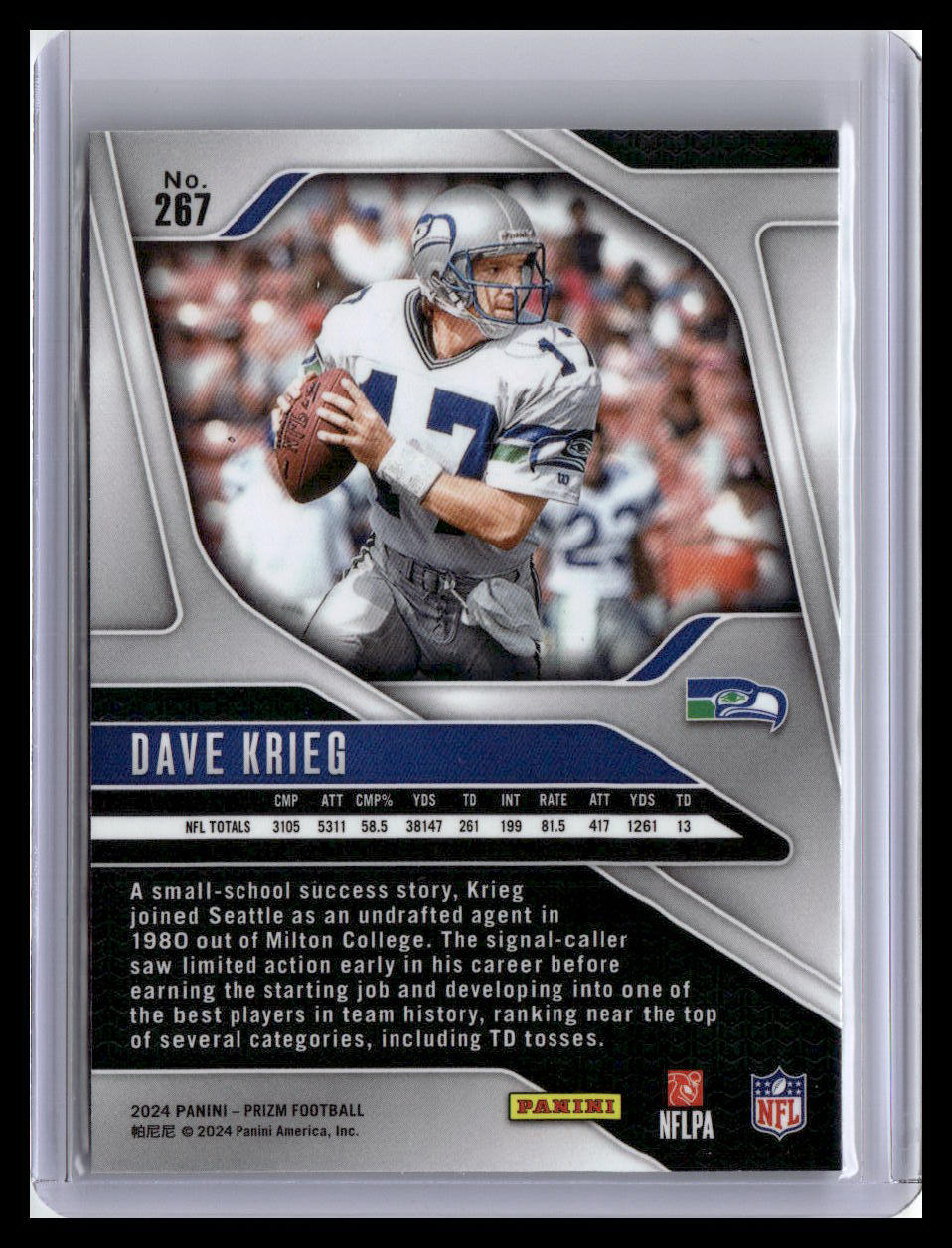 2024 Panini Prizm #267 Dave Krieg