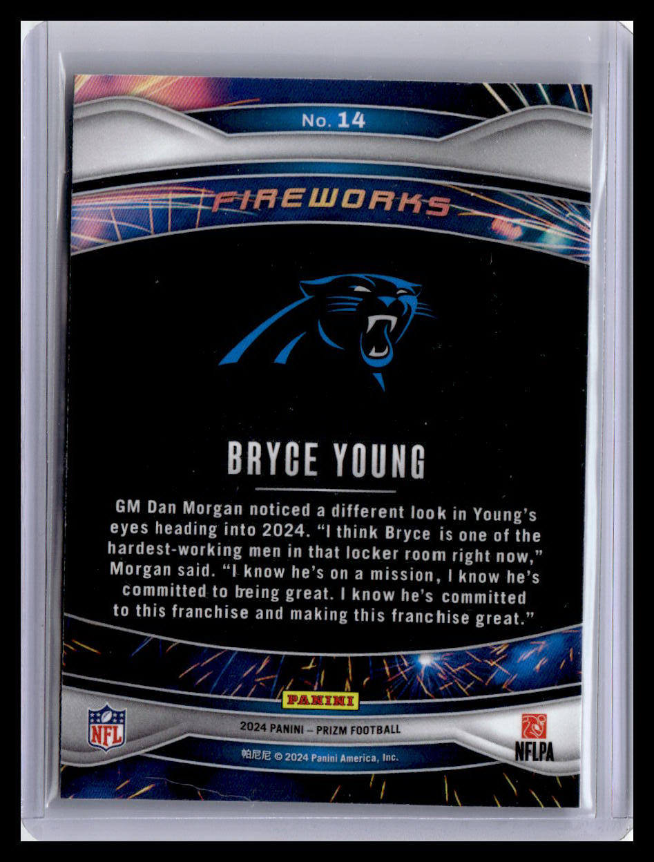 2024 Panini Prizm #14 Bryce Young Fireworks