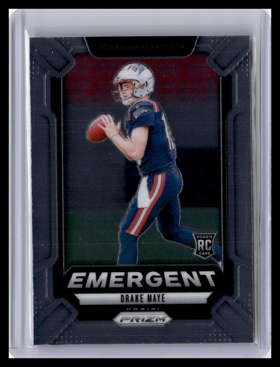2024 Panini Prizm #4 Drake Maye Emergent Silver Prizm