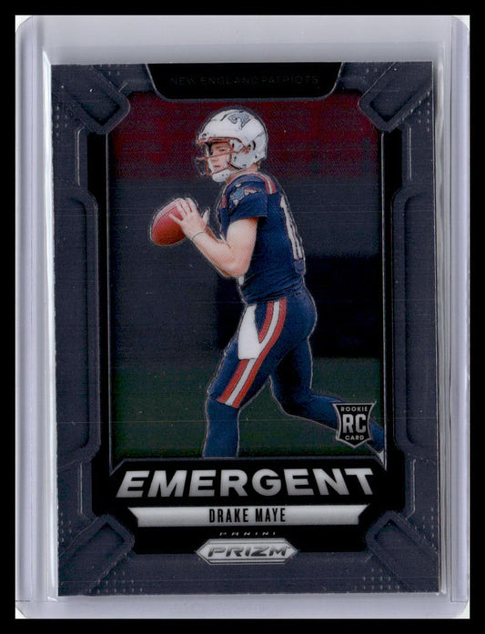 2024 Panini Prizm #4 Drake Maye Emergent Silver Prizm