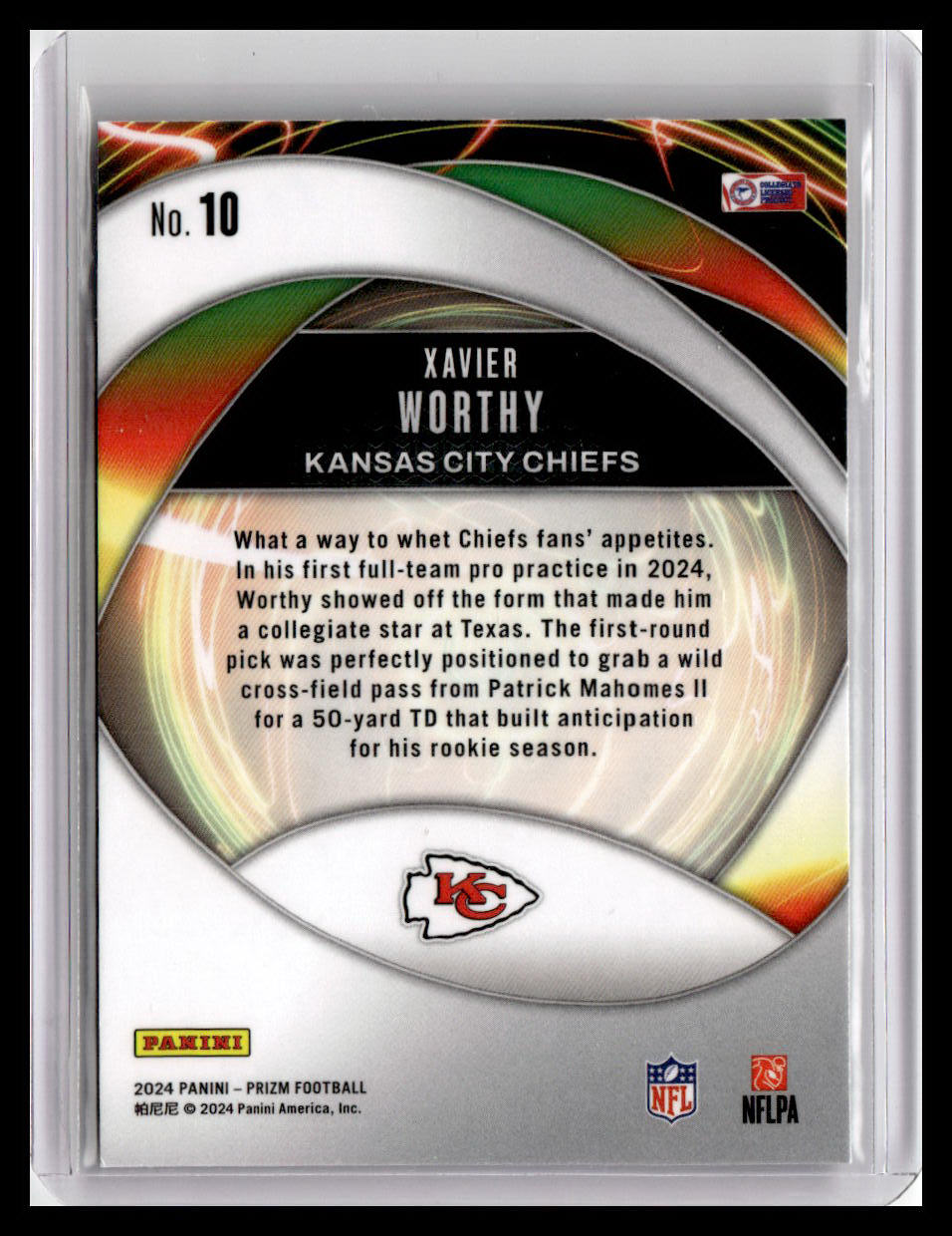 2024 Panini Prizm #10 Xavier Worthy Portals