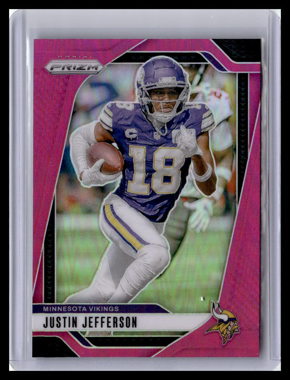 2024 Panini Prizm #187 Justin Jefferson Purple Wave #/99