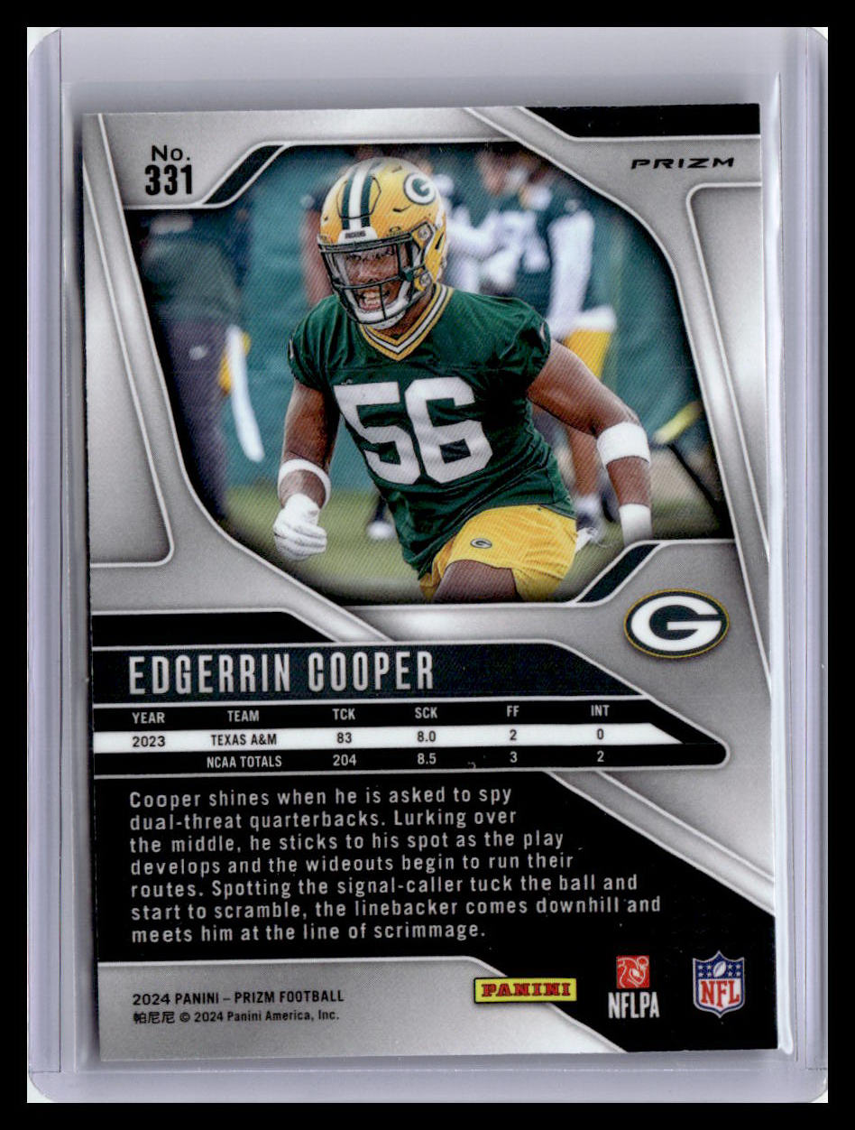 2024 Panini Prizm #331 Edgerrin Cooper Pink