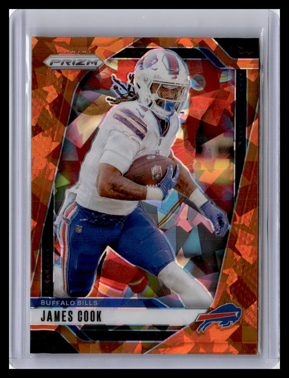 2024 Panini Prizm #29 James Cook Orange Ice